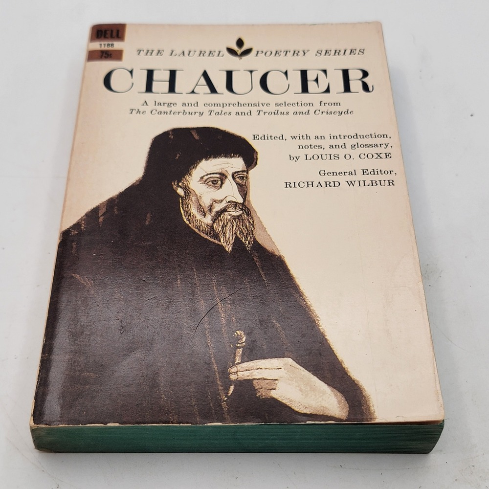 Geoffrey Chaucer The Laurel Poetry Series Paperback 1963 First Printing Good